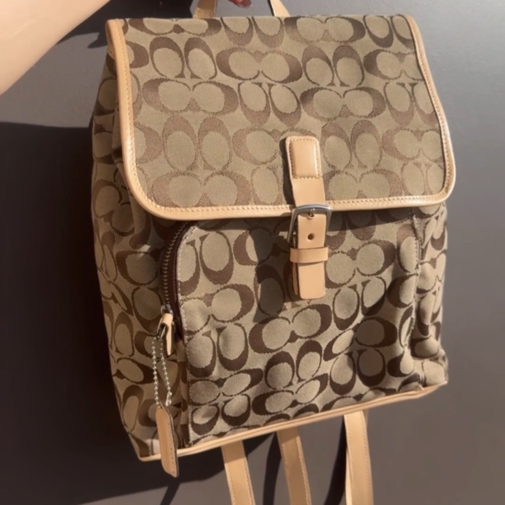 Authentic Y2K Coach monogram backpack